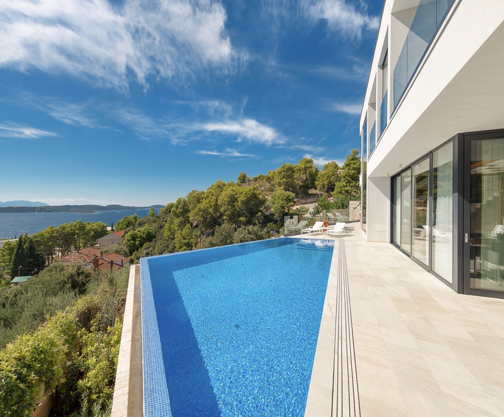Sea view modern villa for sale in Hvar, Hvar island Croatia buy luxury villa